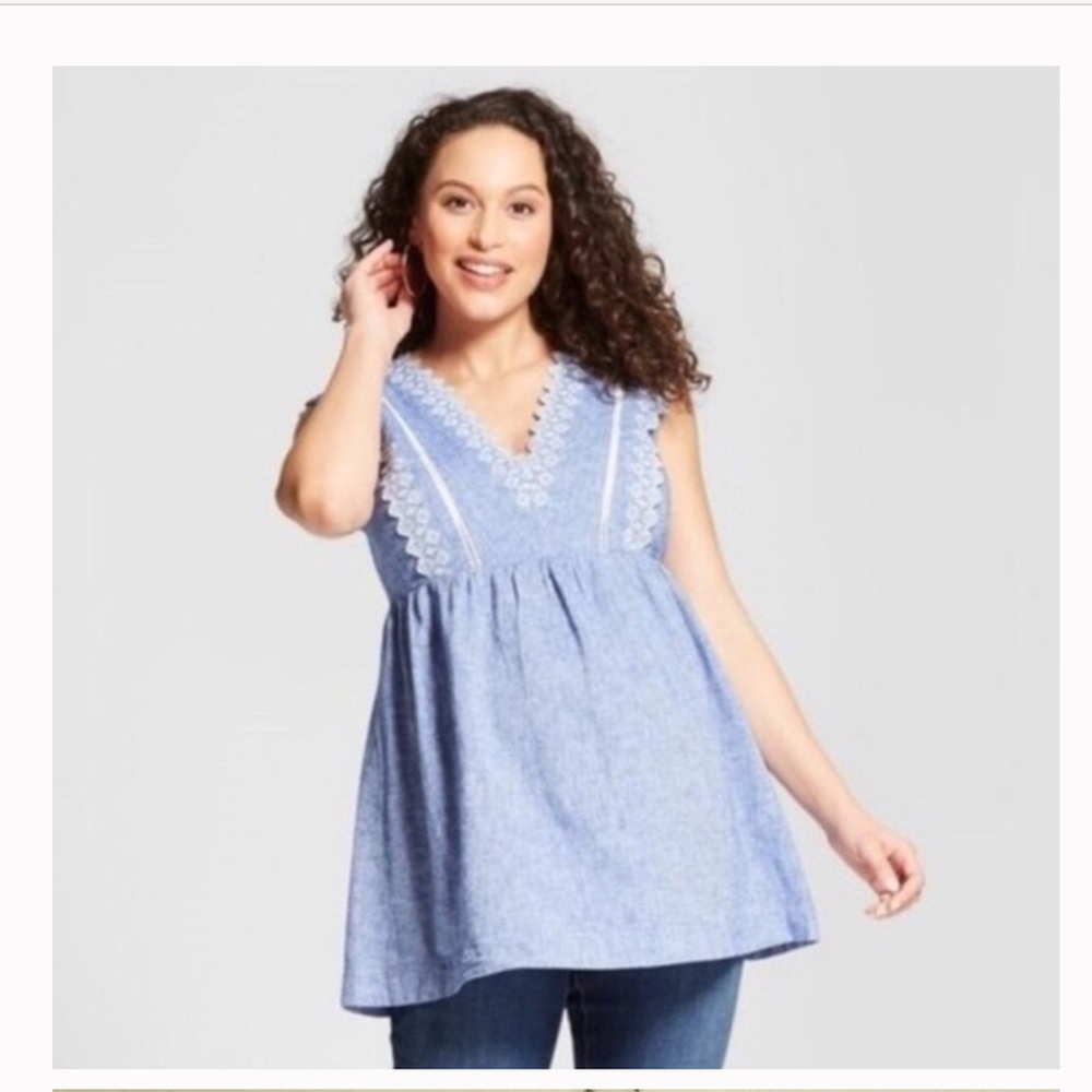 Isabel Maternity - Denim Blouse - Small
